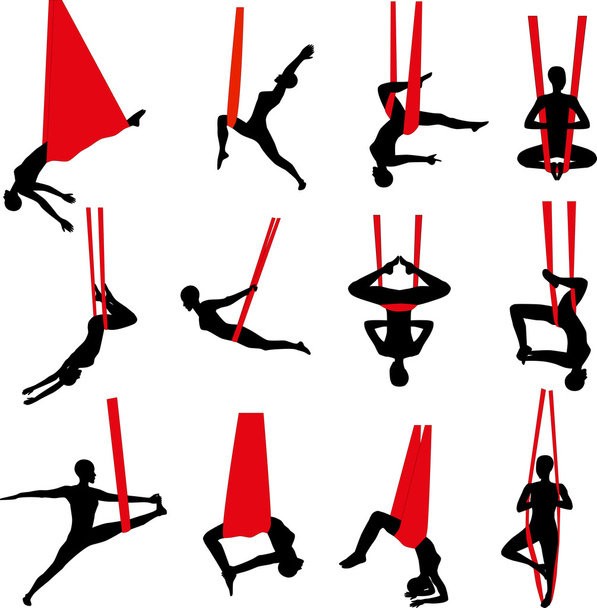 Aerial Yoga - Photo, Image