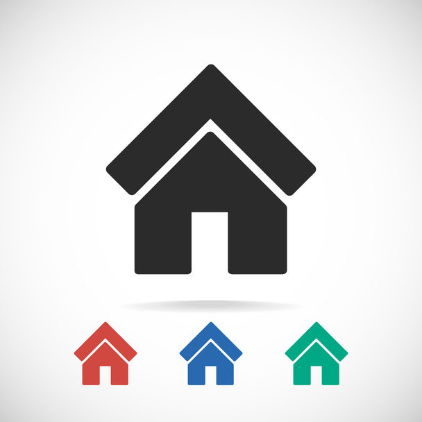 Flat House icon. - Vecteur, image