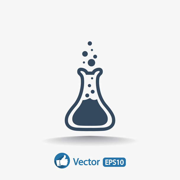 Laboratory glass  icon - Vector, afbeelding