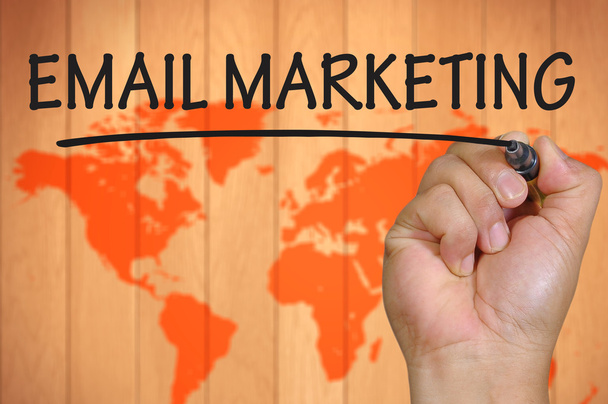Handschriftliches E-Mail Marketing - Foto, Bild