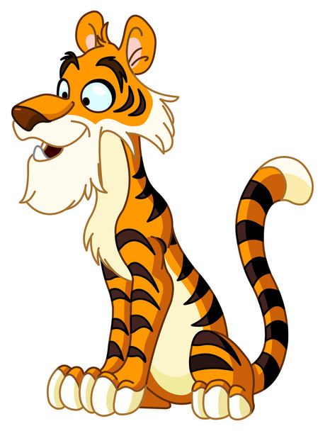 jonge tijger - Vector, afbeelding