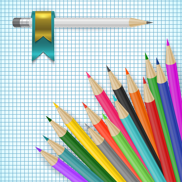 Lápis coloridos - Vetor, Imagem