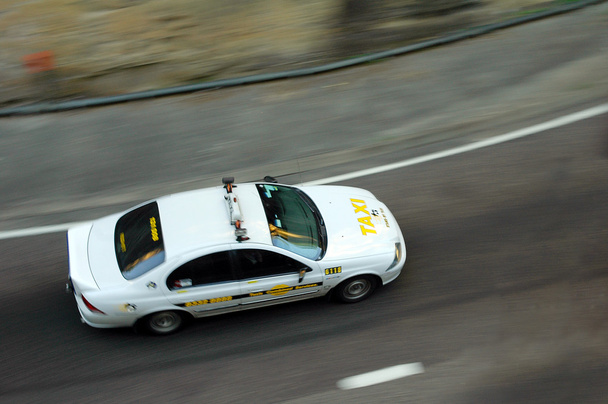 taxi in beweging - Foto, afbeelding