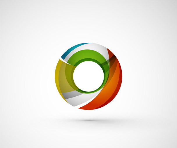 Abstract geometric company logo ring - ベクター画像