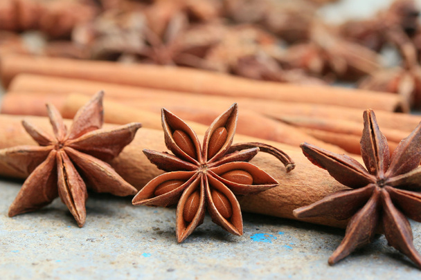 star anise and cinnamon  - Photo, Image