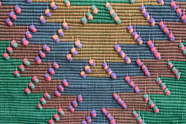 Tajski tkanina tekstura - Zdjęcie, obraz