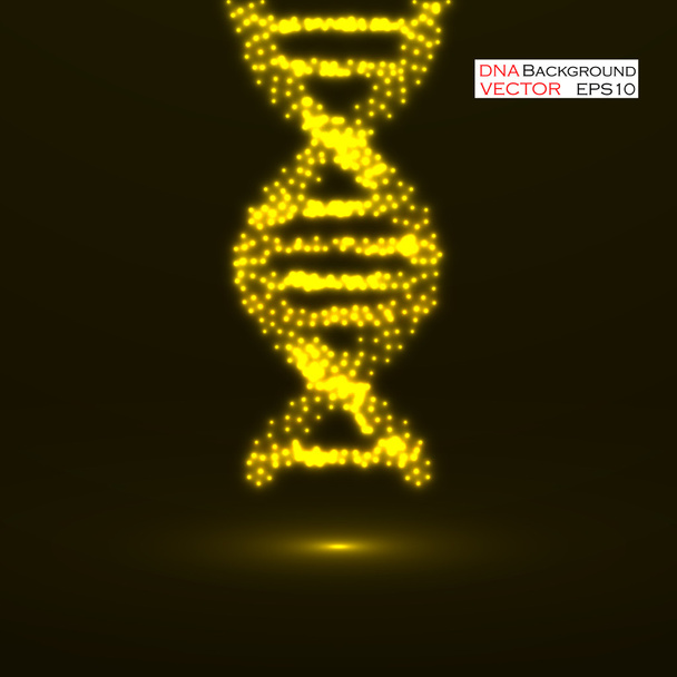 DNA abstrato. Estrutura molecular de néon. Ilustração vetorial. Eps 10
  - Vetor, Imagem