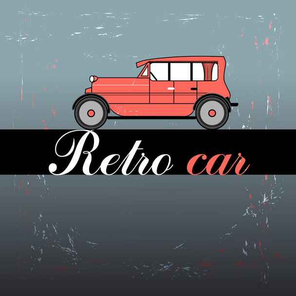 retro car - Вектор,изображение