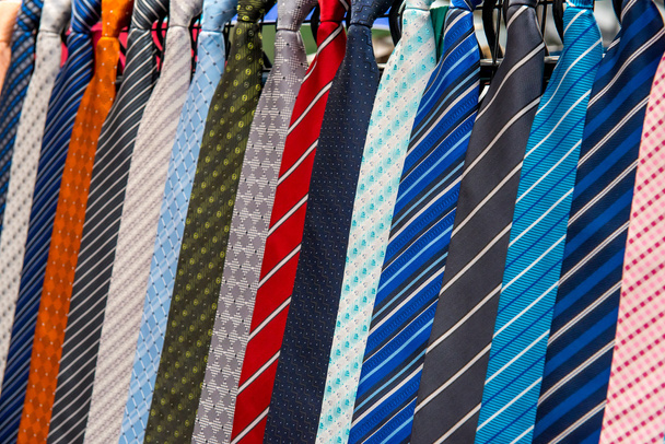 neck ties in the market - Photo, Image