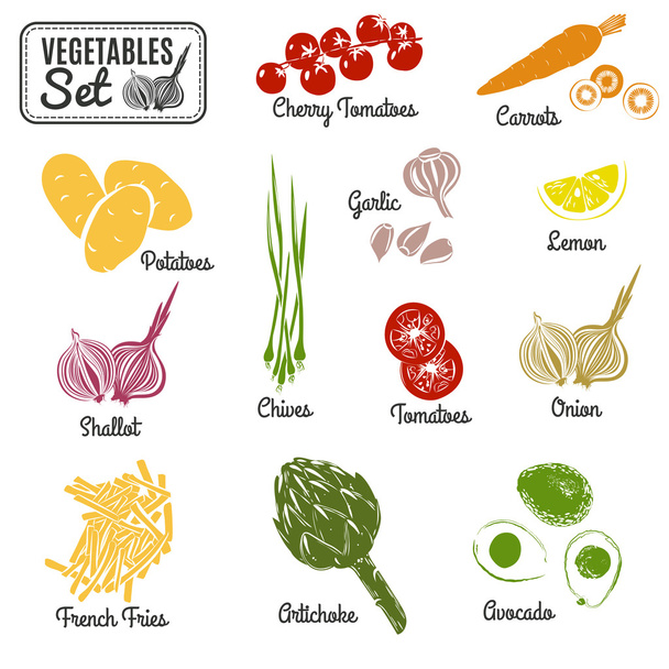 Vegetables set - Vector, Image
