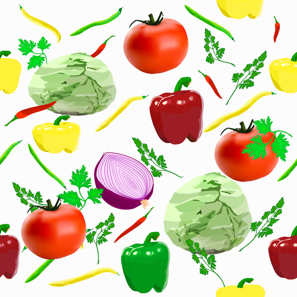λαχανικά μοτίβο - Διάνυσμα, εικόνα