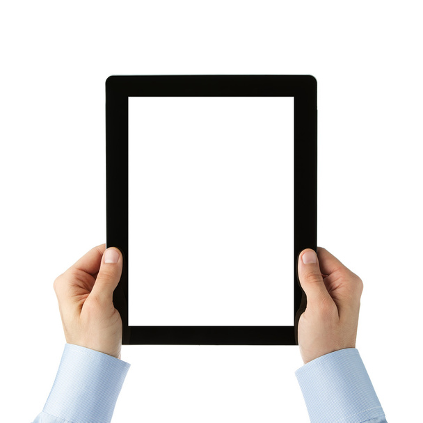 Blank digital tablet with clipping path - Фото, изображение