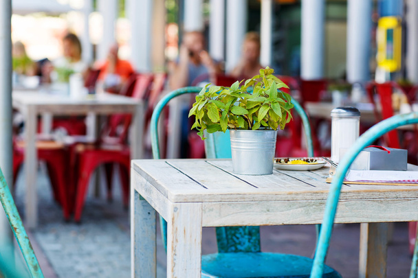 Cozy outdoor cafe in Berlin, Germany - Фото, изображение