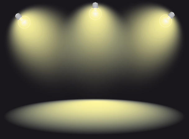 spotlight stage - Vector, Image