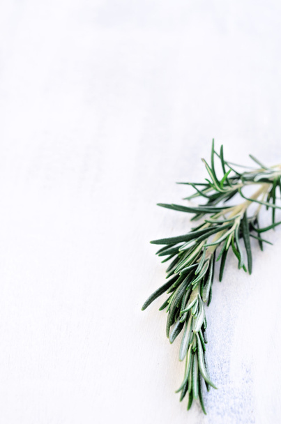Rosemary herb on rustic background  - Foto, imagen