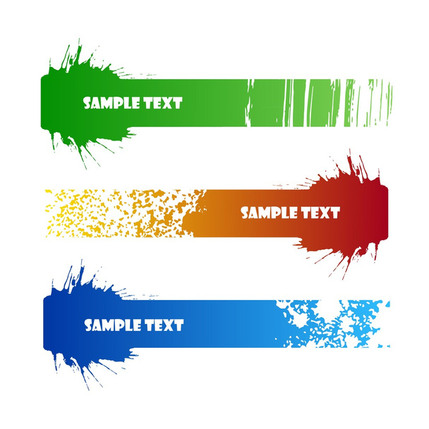 Color Banners - Vektor, Bild
