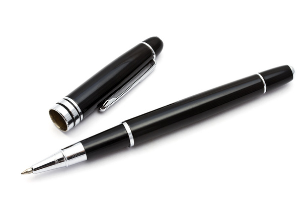 černé kuličkové pero - Fotografie, Obrázek