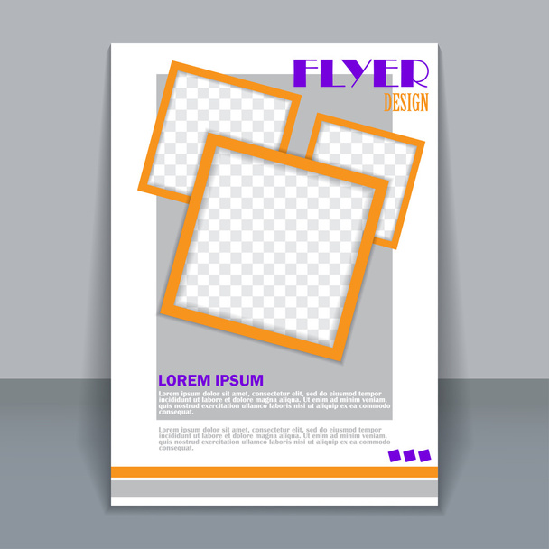 Flyer template, brochure aziendale per il design
  - Vettoriali, immagini