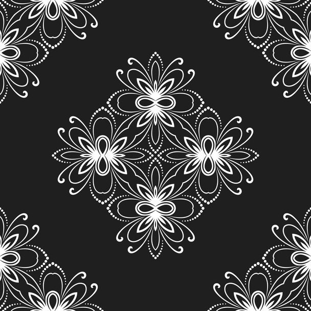 Floral Fine Seamless Vector Pattern - Wektor, obraz