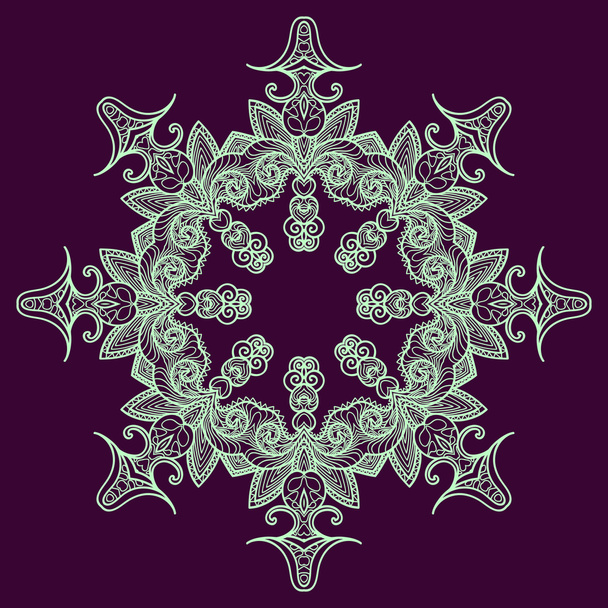 Purple circular pattern - Vector, Image