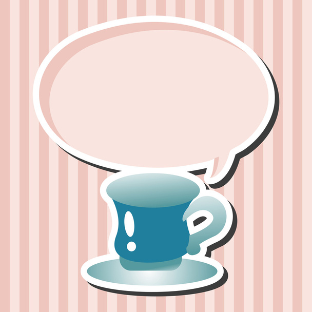 kitchenware cup theme elements - Vector, Imagen