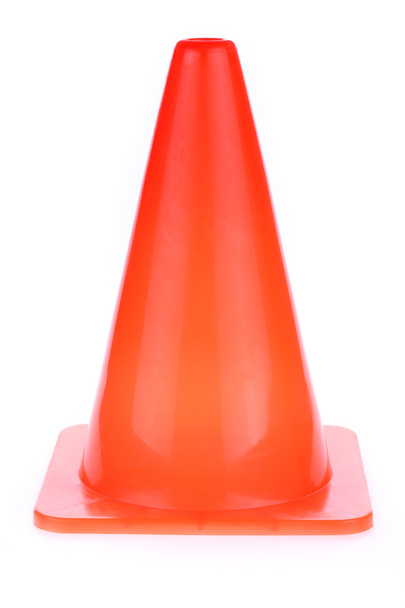Il cono arancione ha usato il segnale di avvertimento nell'area di lavoro di costruzione
 - Foto, immagini