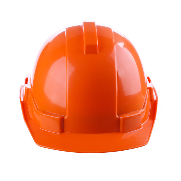 Oranžové bezpečnostní helma přilba, nástroj pro ochranu pracovníků nebezpečí - Fotografie, Obrázek