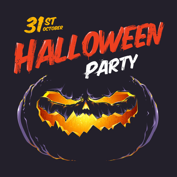 Halloween Party Flyer - ベクター画像