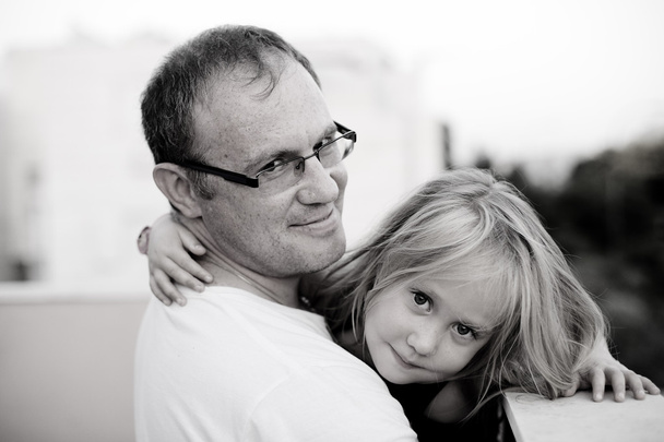 portrait de père avec sa fille
 - Photo, image