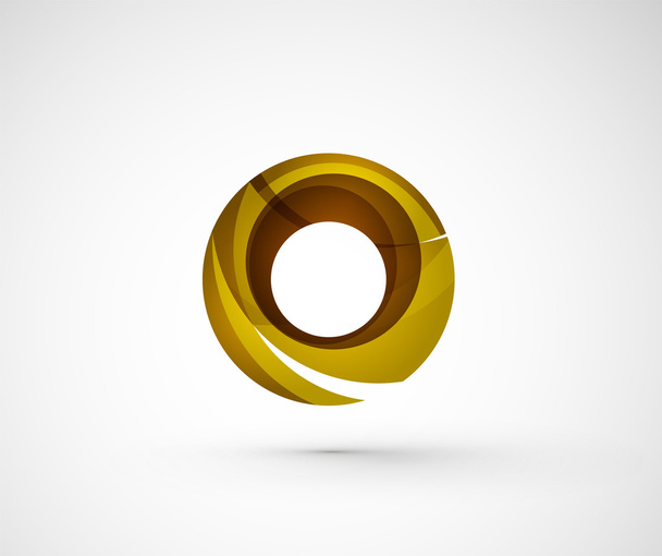 abstracte geometrische bedrijf logo ring, cirkel - Vector, afbeelding