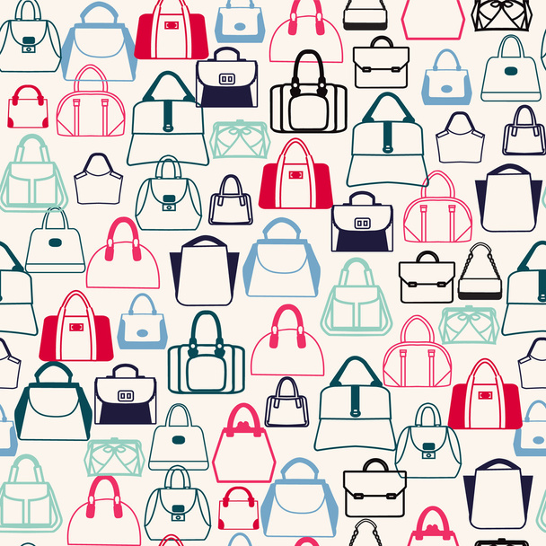 pattern of Bags Silhouettes  in a variety of shapes - Vektor, kép