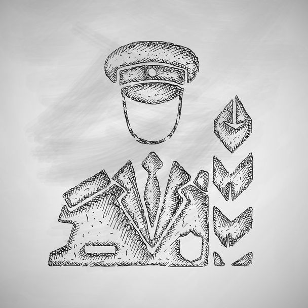 Ícone do inspector aduaneiro
 - Vetor, Imagem