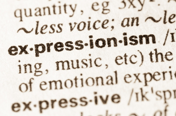 Sanan ekspressionismi sanakirja määritelmä
  - Valokuva, kuva