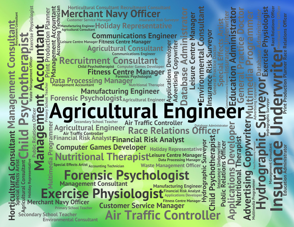 Zemědělský inženýr ukazuje kariéru zemědělství a nájem - Fotografie, Obrázek