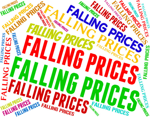 Klesající ceny ukazuje Promo snížení a prodej - Fotografie, Obrázek