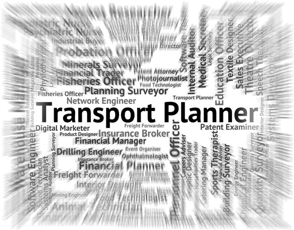 Planificador de Transporte Muestra Palabra Nave y Palabras
 - Foto, imagen