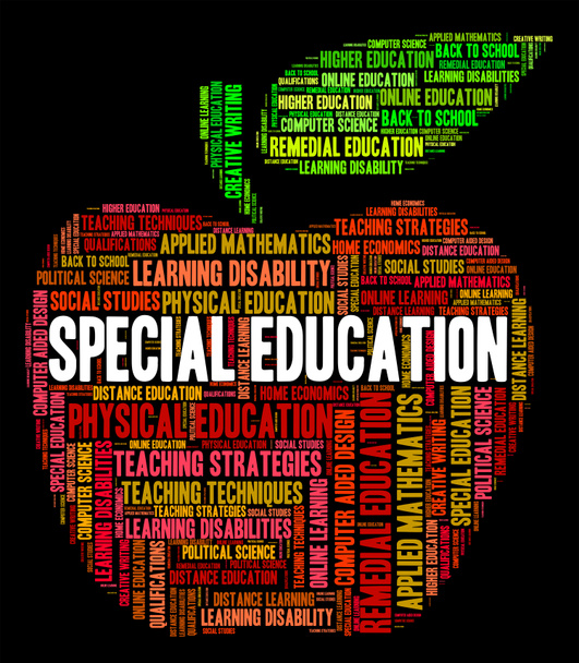 Special Education Shows Slow Learning And Develop - Photo, Image