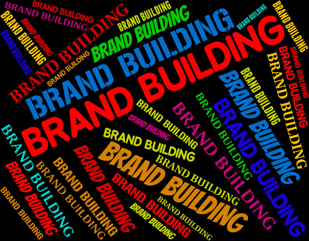 Markenbildung steht für Unternehmensidentität und Branding - Foto, Bild