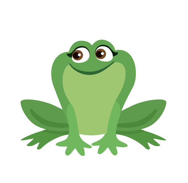 Cute Frog Girl.Vector illustration. - Vector, Image