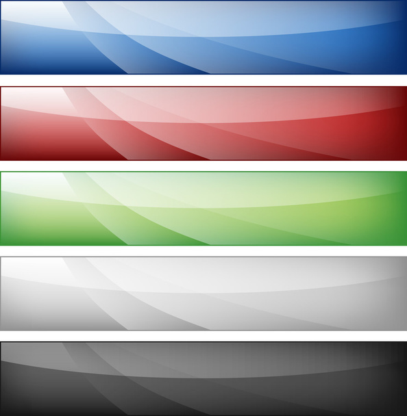 Web banners set - Vector, Image