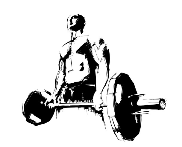 The bodybuilder - Vector, Image