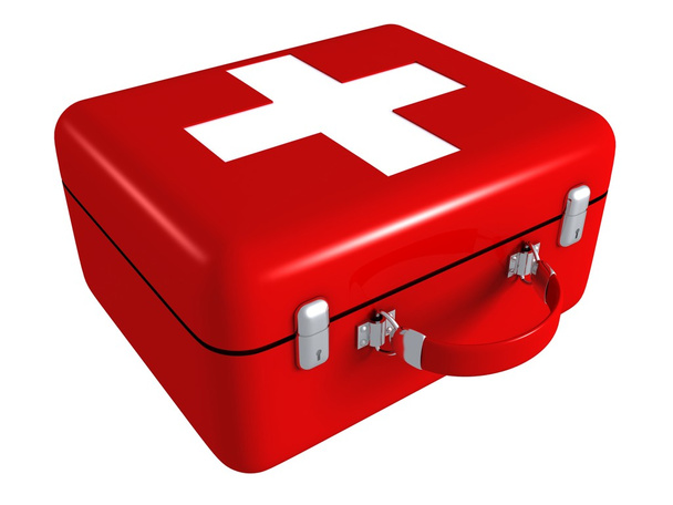 Pronto soccorso scatola kit medico rosso
 - Foto, immagini