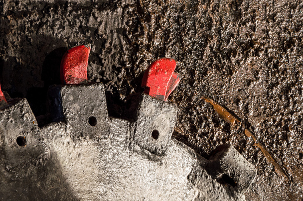 Ορυχείο εκσκαφέων που αντιμετωπίζουν άνθρακα τοίχο  - Φωτογραφία, εικόνα