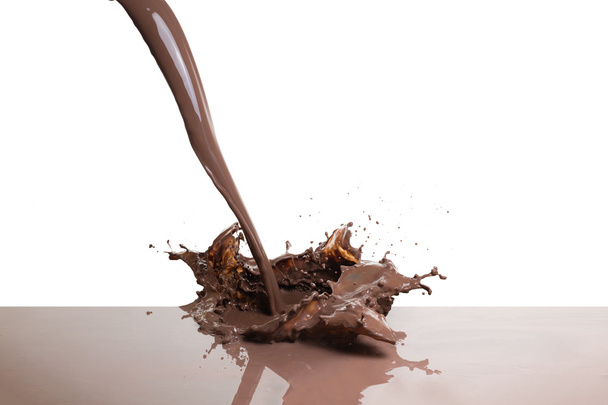 ホット チョコレート スプラッシュ - 写真・画像
