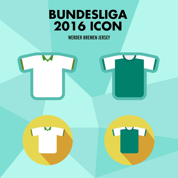 Bundesliga piłki nożnej klub ikona - Wektor, obraz