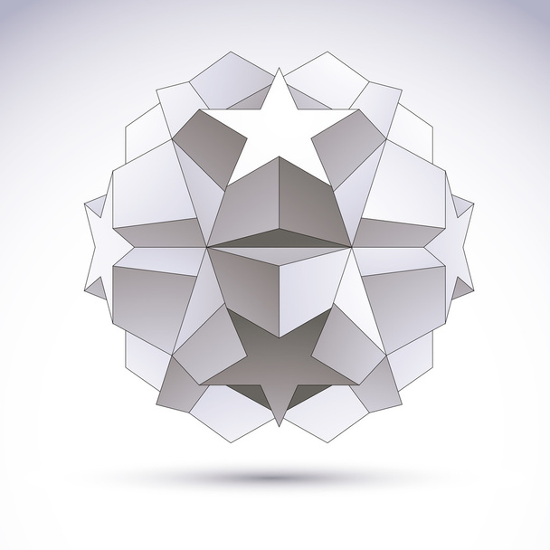 Abstract geometric 3D object - Vector, Image