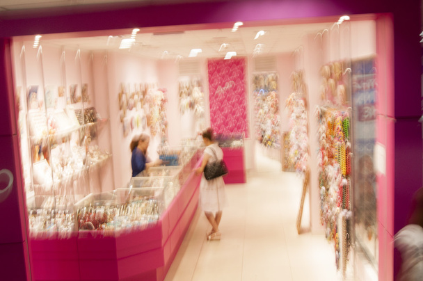 blurred image of jewelry shop - Photo, Image