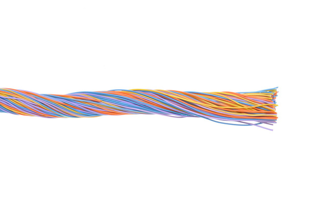Colorful twisted wires - Photo, Image