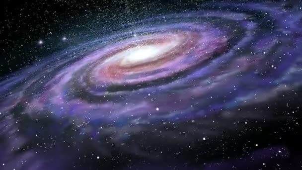 Spirální galaxie, animace Mléčné dráhy - Záběry, video