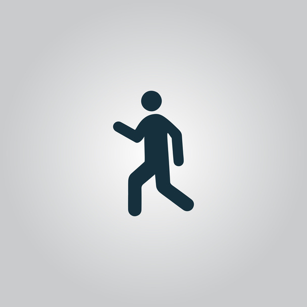 Homme marcher icône vecteur
 - Vecteur, image